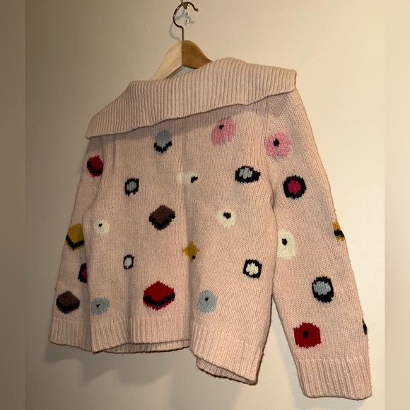 Anthropologie / Monogram HWR Chocolate Box Cardigan Sweater Wool Blend - Large - Picture 6 of 7